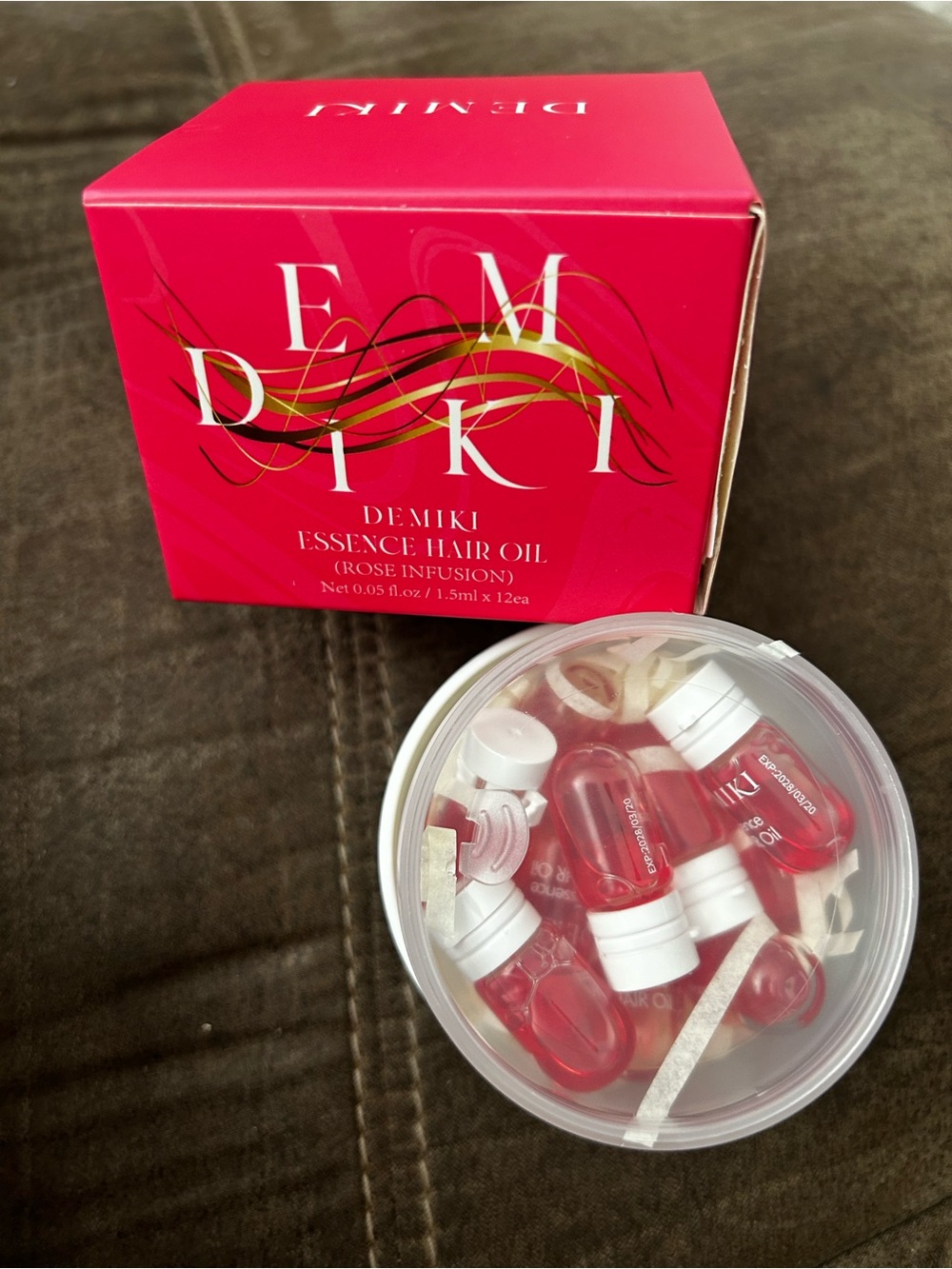 Rose Infusion Essence Hair Oil Capsules - Pink